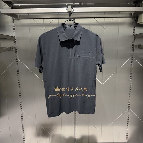 DESCENTE迪桑特DUALIS系列夏季都市通勤男士户外透气短袖POLO衫男