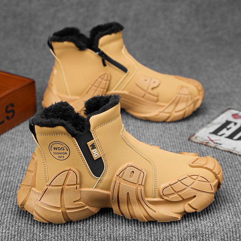 乐睦厚底马丁靴冬季保暖