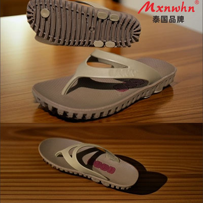 mxnwhn泰国橡胶时尚男女防滑防臭耐磨人字拖鞋潮流沙滩夹脚凉拖鞋