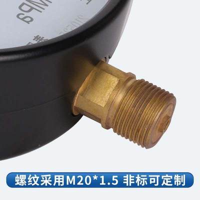 磁助式电接点压力表YX10 -0.6C./10/1.60/25/CVX2-5L/40KX Mpa