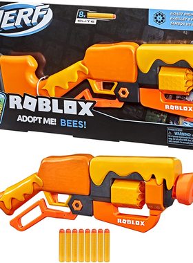 Nerf 孩之宝 ROBLOX ADOPT ME BEES 蜜蜂转轮 杠杆软弹发射器