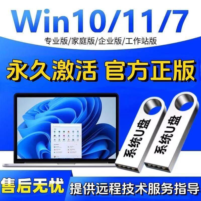 电脑系统U盘一键重装机Win11/10/7专业纯净正版win10系统装机U盘