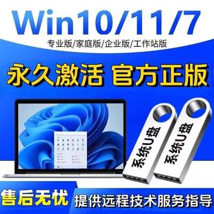 电脑系统U盘一键重装机Win11/10/7专业纯净正版win10系统装机U盘