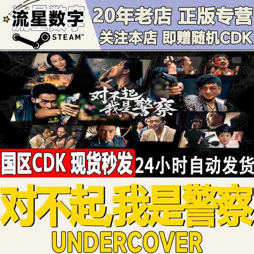 Steam正版国区KEY 对不起，我是警察 Undercover 激活码CDKEY现货