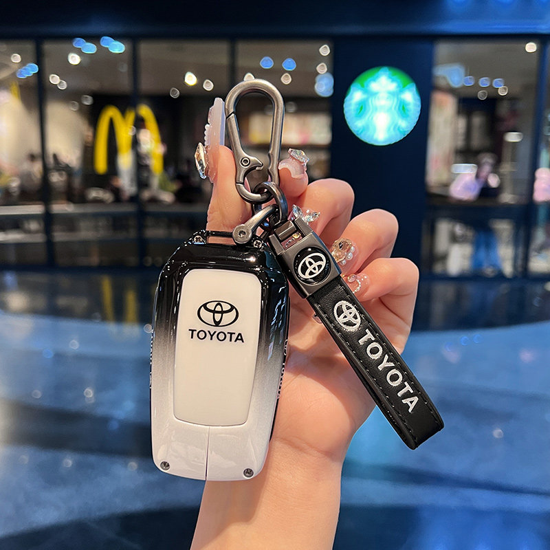 适用2023款丰田凯美瑞车钥匙套亚洲龙威兰达卡罗拉汉兰达雷凌壳包