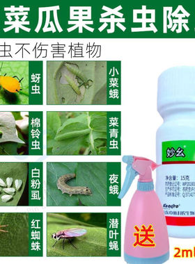 蔬菜杀虫剂非无毒菜园专用药菜地防虫驱虫神器打治菜虫药喷雾药水