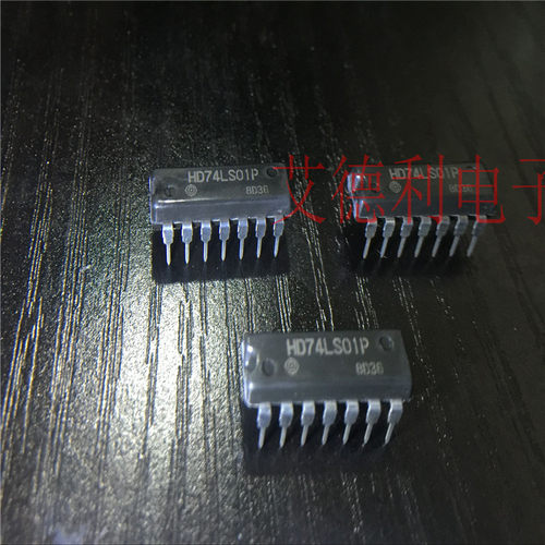 集成芯片HD原装正品HD74LS01P 现货可直拍 DIP LS01P