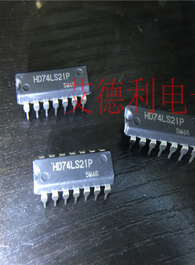 原装正品 直插 HD74LS21P 4输入端双与门 DIP-14 现货可直拍