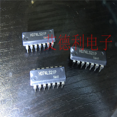 原装正品 直插 HD74LS21P 4输入端双与门 DIP-14 现货可直拍