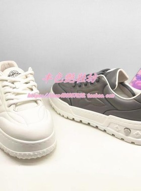 ML34850 哈森男鞋2023新款小白鞋秋季板鞋男士厚底真皮休闲鞋子男