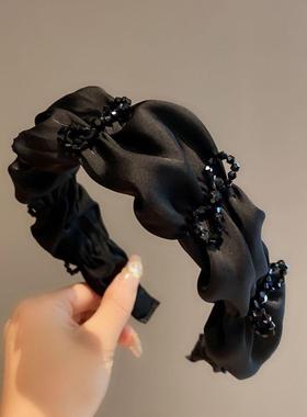［原版现货］黑色气质发箍女高级感发饰蝴蝶结发卡洋气时尚头箍