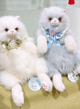 赛特嘟嘟仿真布偶猫玩偶双肩包猫咪公仔背包毛绒玩具小猫布娃公仔