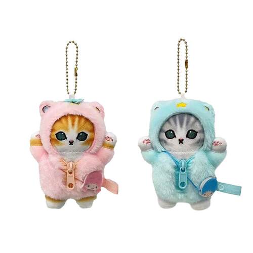 可爱日系新三丽鸥双子星鲨鱼猫合作款公仔挂件炸虾猫毛绒公仔娃娃