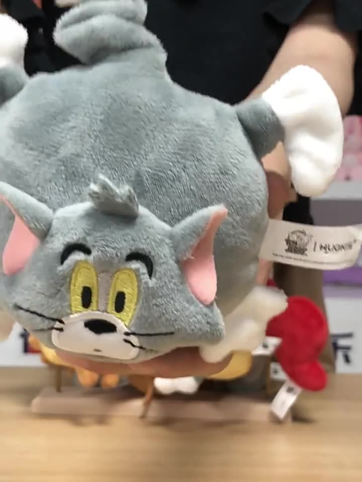 正版猫和老鼠汤姆猫倒挂震动挂件TOM&JERRY卡通包挂饰钥匙扣礼物