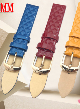 原装FOLLI FOLLIE芙丽表带凌格真皮16MM适配WF1B005SP女手表配件