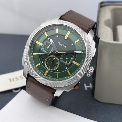 FOSSIL手表真皮表带石英机芯男表