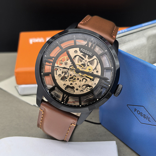 FOSSIL手表镂空自动机械表背透轻奢时尚 商务休闲男表ME3098ME3044