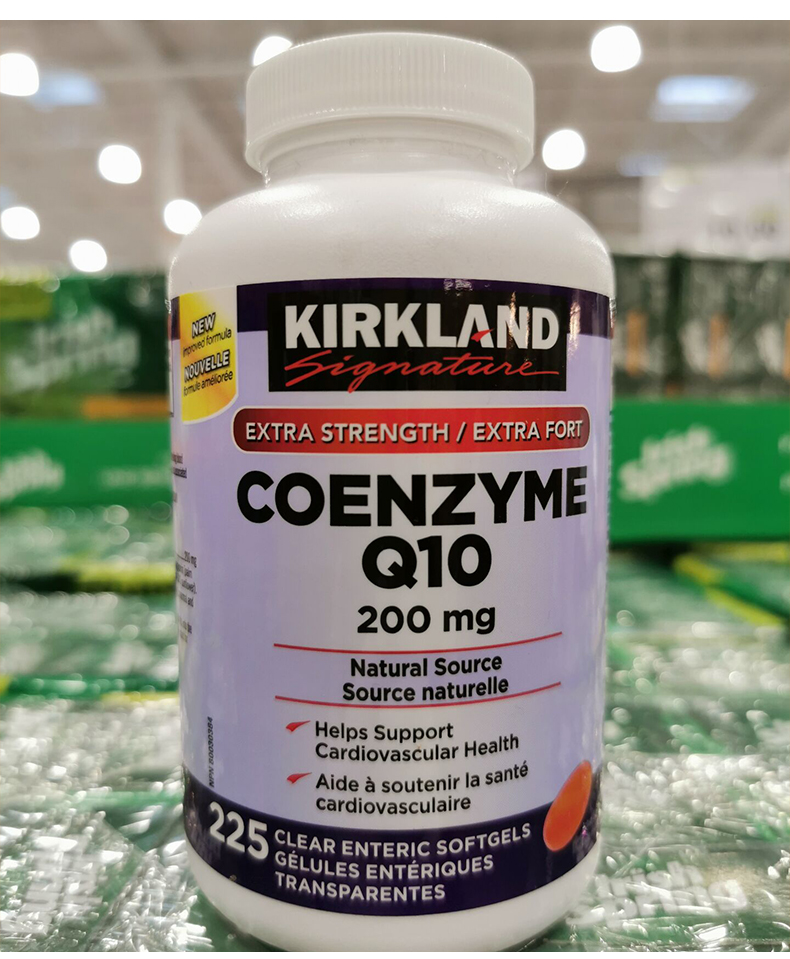 加拿大直邮Kirkland可兰Q10软胶囊高浓度辅酶素200mg225粒