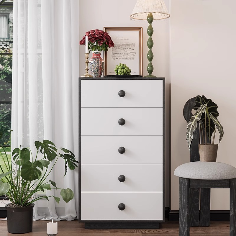 实木复古五斗柜卧室抽屉柜