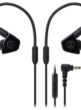 Audio Technica/铁三角 ATH-LS50iS官方带麦入耳式运动耳挂耳机