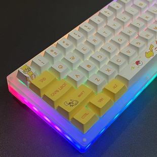 C68三模机械键盘RGB无线蓝牙2.4G全透明客制化mac热插拔静音ipad