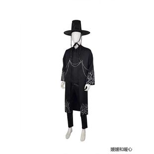 K-POP猎魔女团cos服 沙加男孩秦宇cosplay动漫舞台演出服猎魔男团