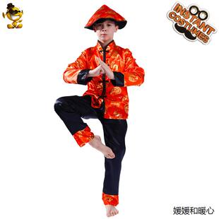 中国传统服饰 儿童款唐装 嘉年华服装 化妆舞会舞台表演服