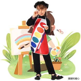 【新品】六一儿童万圣节派对儿童画家cos职业表演服演出服