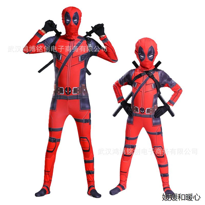 死侍Cosplay连体紧身衣舞
