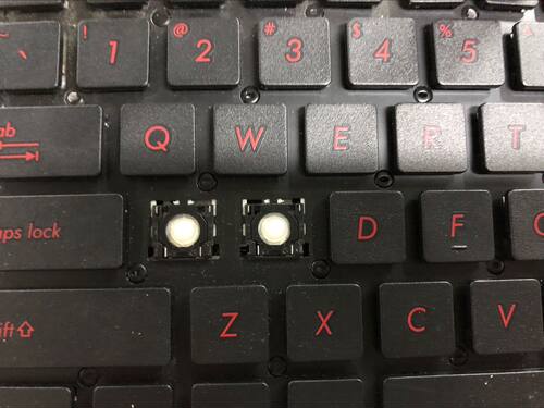华硕飞行堡垒笔记本支架按键