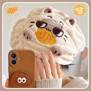 小猫干发帽超强吸水速干女款新款可爱浴帽擦头发毛巾洗头包头巾