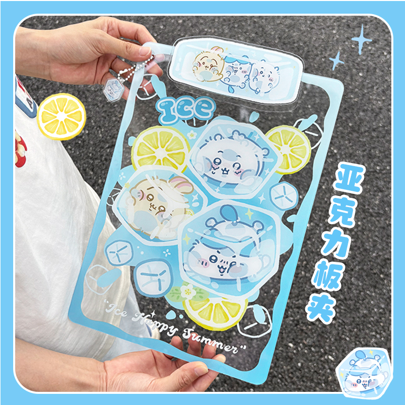 可爱写字板垫板新款a4板夹亚克力小学初中生文具文件试卷夹透明