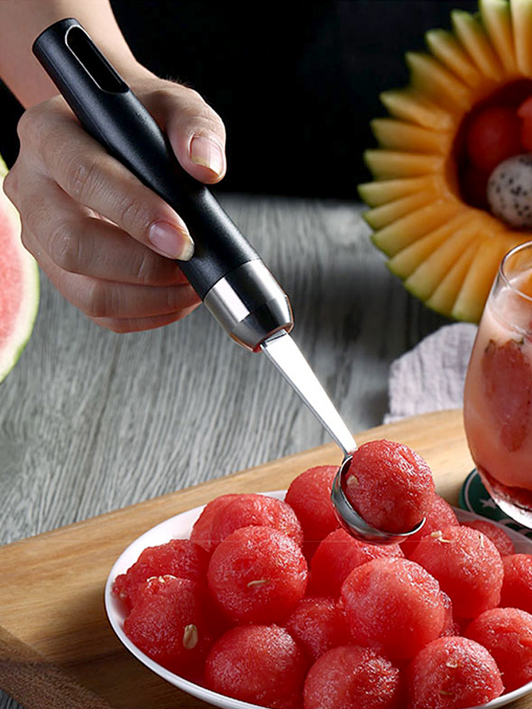 不锈钢大号挖球器圆勺304不锈钢