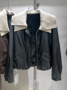 2025秋冬欧韩休闲加绒短外套女翻领宽松百搭小个子皮衣夹克上衣潮