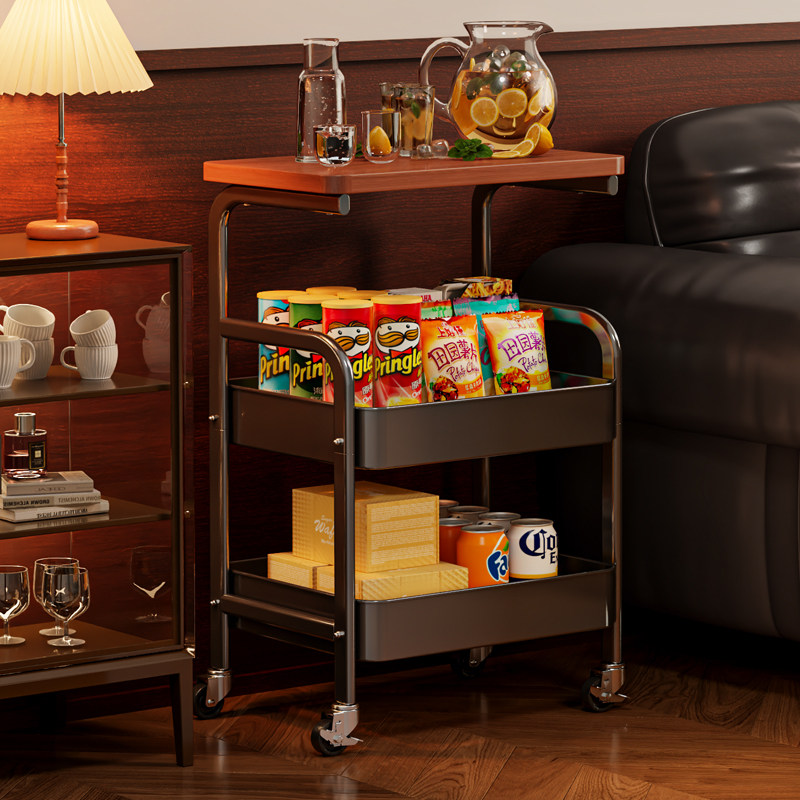 中古可移动小推车收纳置物架床头柜客厅沙发边几茶几零食收纳架子,住宅家具,角几/边几,淘宝优惠券,粉丝福利购,淘宝优惠卷