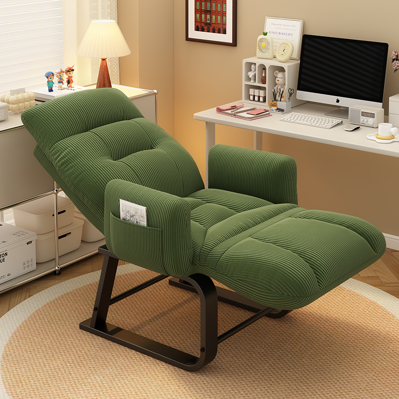 躺椅折叠午休椅办公室午睡两用椅子可坐可躺单人沙发椅懒人电脑椅