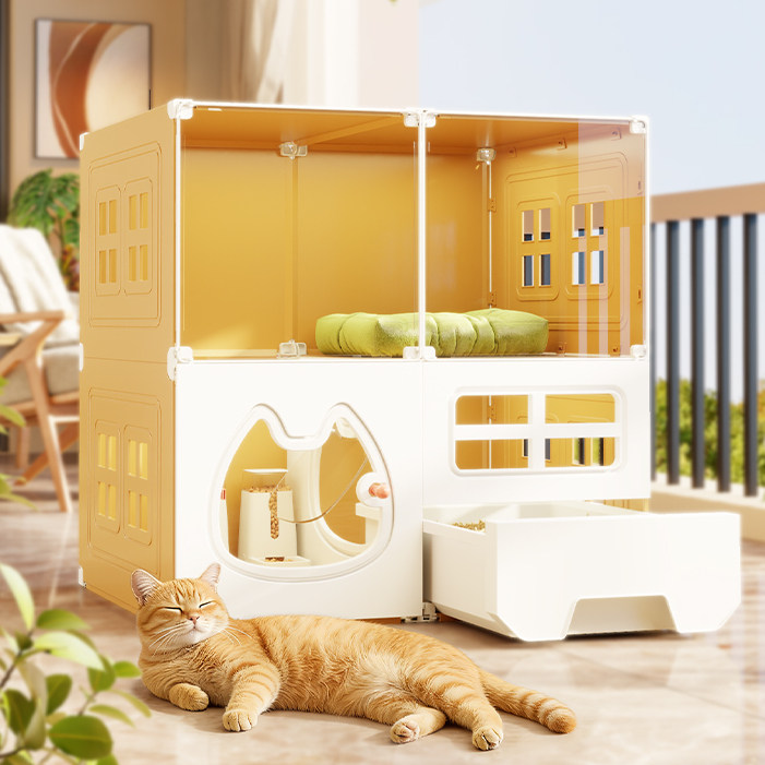 猫笼子猫窝家用猫别墅厕所一体猫柜超大自由空间室内一室一厅一卫,宠物/宠物食品及用品,猫笼子/猫别墅,淘宝优惠券,粉丝福利购,淘宝优惠卷