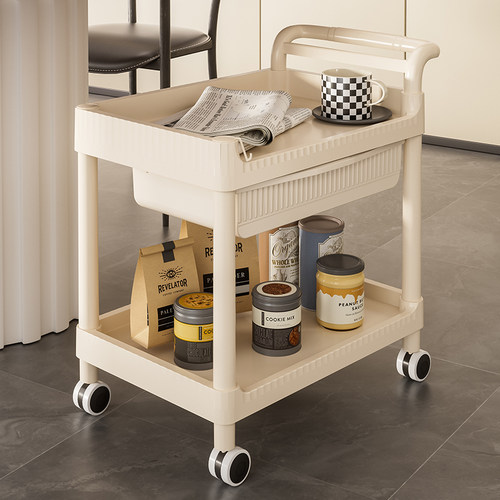 书架落地桌面置物架多功能小推车