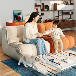 复古懒人沙发客厅2026新款 单人座椅可躺卧室懒人休闲椅设计师椅子