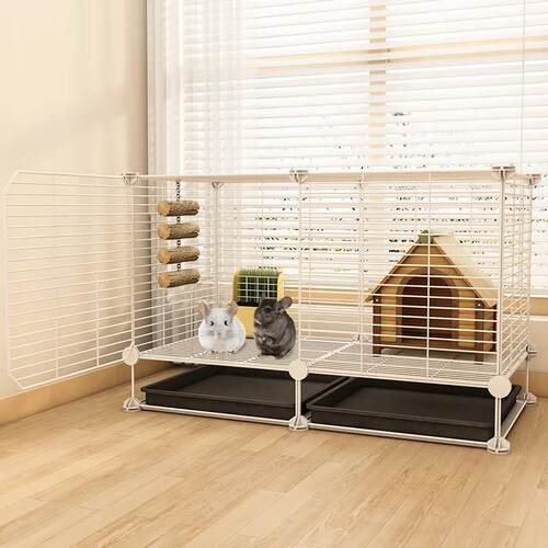 极速龙猫仓鼠笼加密笼子封闭式围栏E室内中小N型宠物笼花枝鼠荷兰