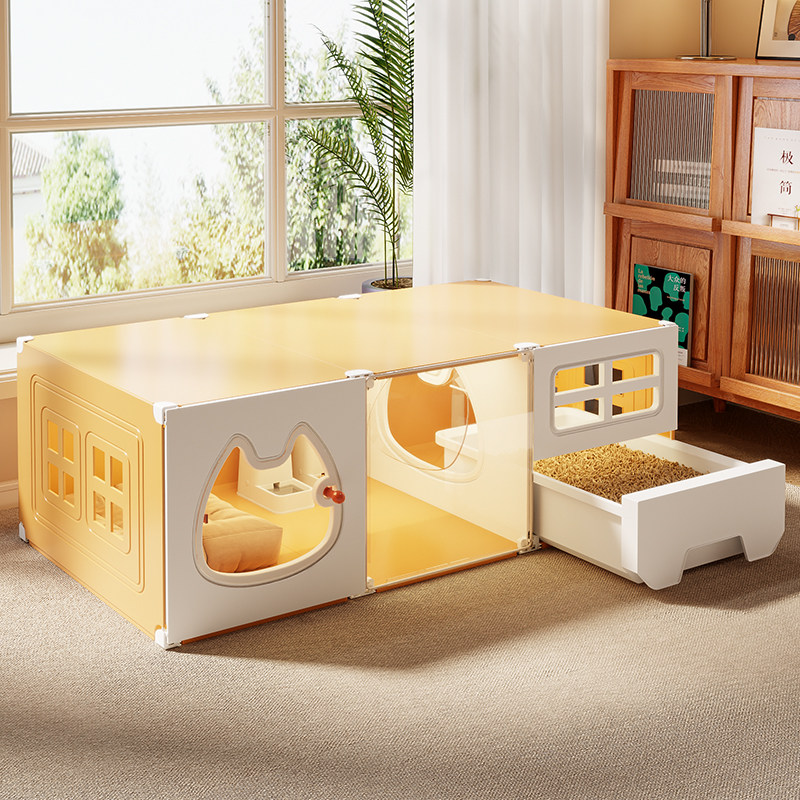 猫窝猫别墅猫柜猫笼子超大自由空间家用室内厕所一体一室一厅一卫,宠物/宠物食品及用品,猫笼子/猫别墅,淘宝优惠券,粉丝福利购,淘宝优惠卷