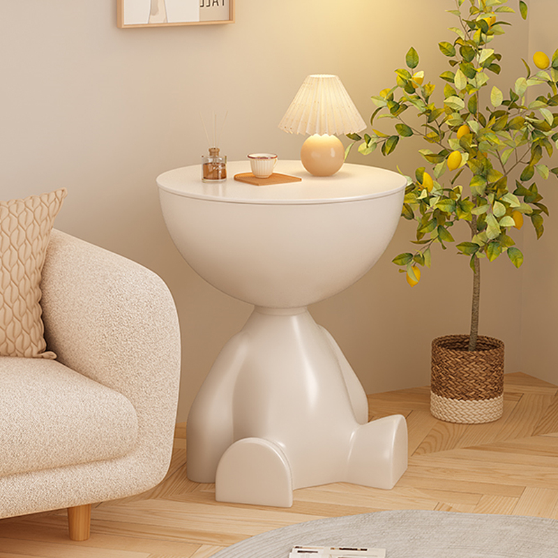 奶油风创意移动客厅沙发边几小户型家用卧室小平头茶几床头小桌子