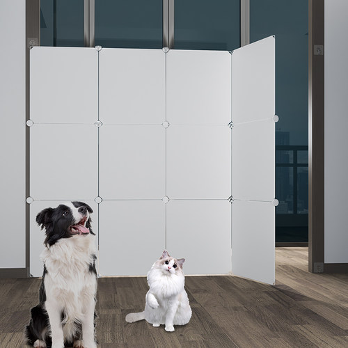 极速厂家防猫门栏宠n物猫围栏防狗隔离猫栅栏室内挡板拦猫神器防
