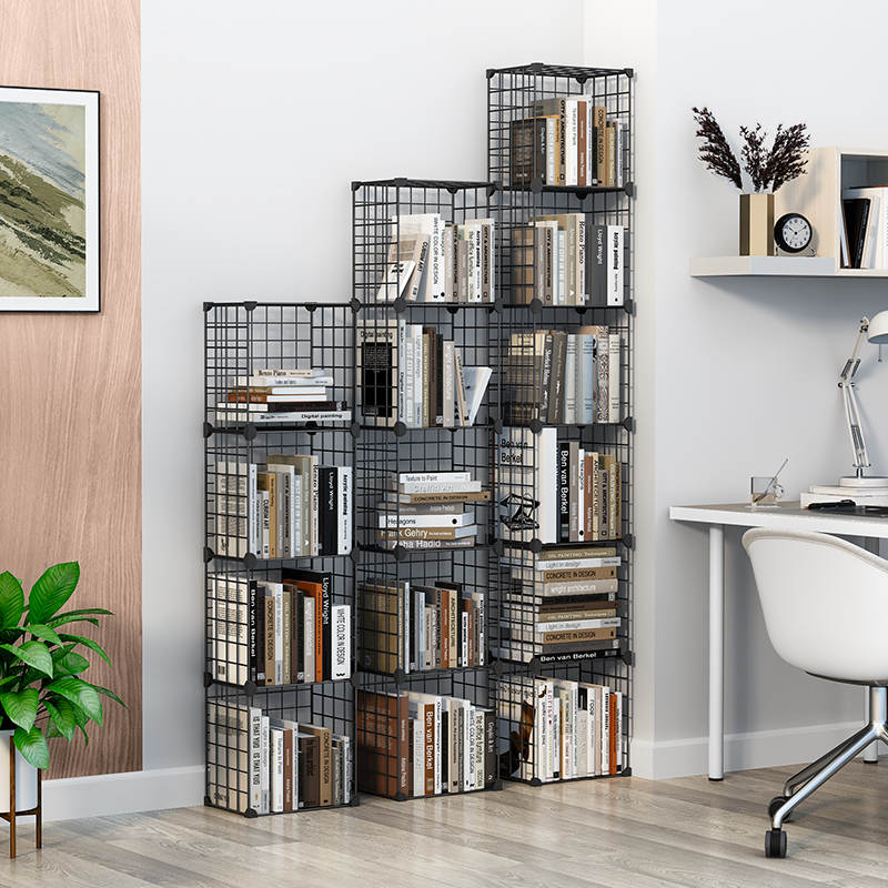 简易窄书架落地置物架