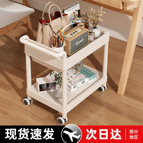 美容车美容院专用小推车仪器工具车美睫收纳置物架纹绣手推车两层