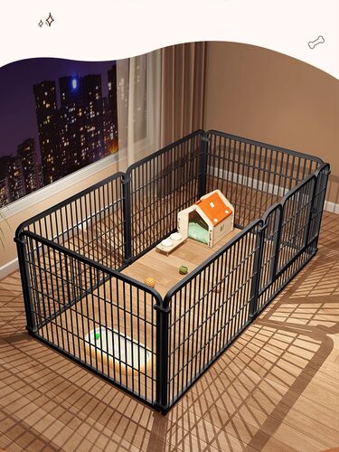 大号宠物围栏狗笼子家用栅栏室内狗栅栏阻拦门训练厕所大中小型犬