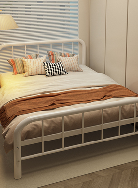 铁艺床单人家用法式简约公主床小户型出租屋宿舍床现代铁架双人床