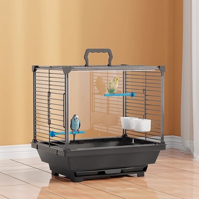 便携提手全景透明鸟笼