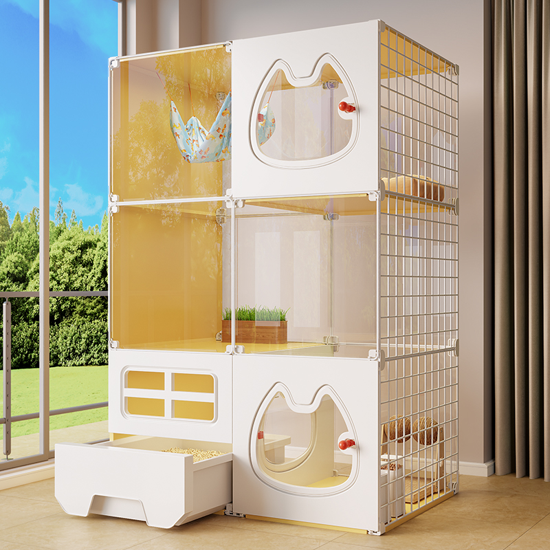 三室一厅设计一体猫砂盆