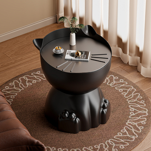 沙发边几边柜边桌客厅创意角几迷你阳台茶几中古风卧室床边小桌子